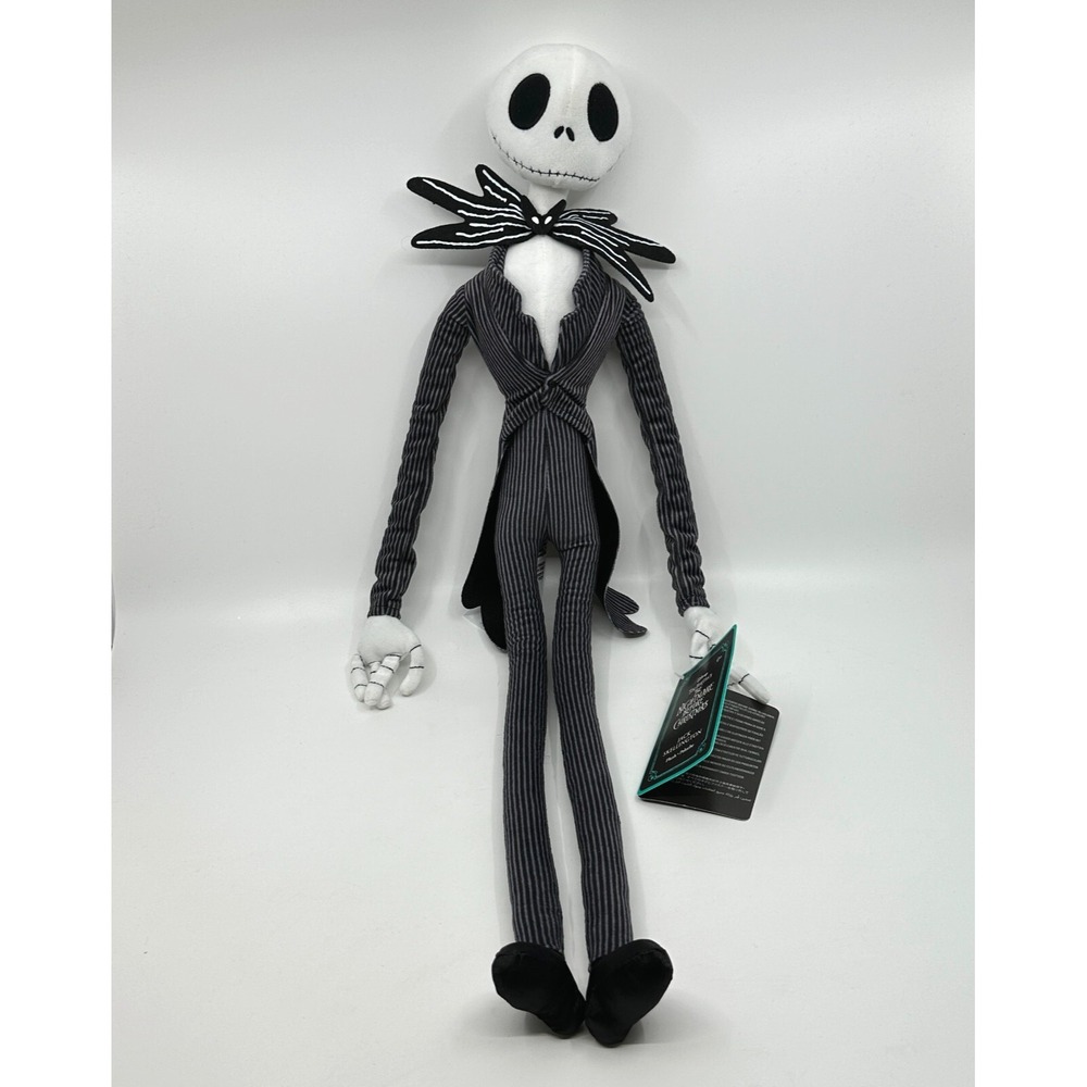Jack Skellington The Nightmare Before Christmas Disney Plush Doll Toy NWT 27"